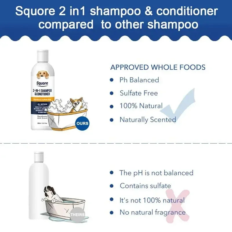 Puppy Shampoo & Conditioner 2-in-1 (Natural, Mild)