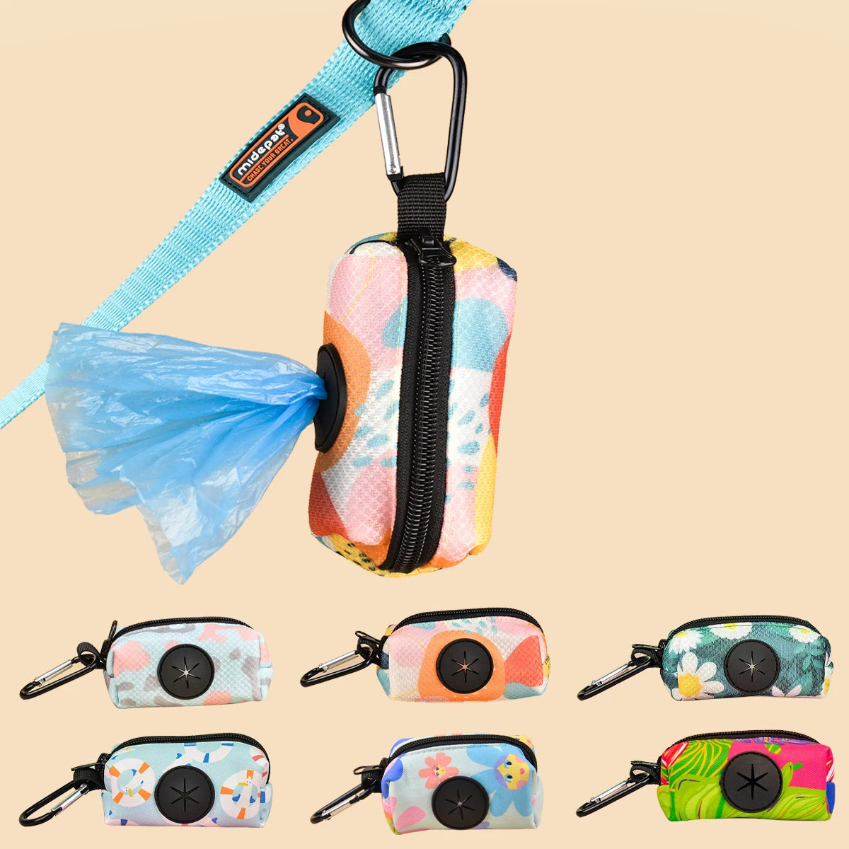 1pc/2pcs Eco-Friendly Dog Poop Bag  Compatible DogLeash Handles  | Easy Cleanup While Walking (no wastebagandleash)