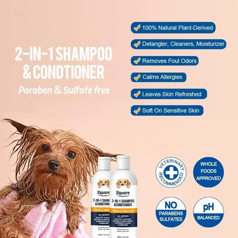 Puppy Shampoo & Conditioner 2-in-1 (Natural, Mild)