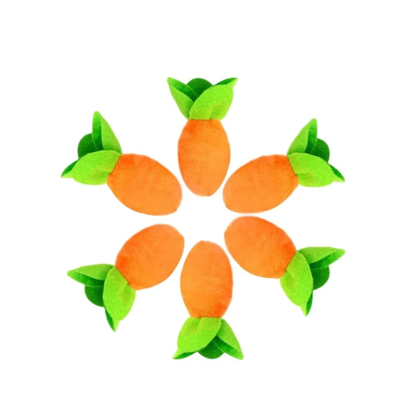 Dog Toys Snuffle Mat for Pet Plush Carrot Toy Mat Innovative Plush Vegetable Field Pull Radish Plush Carrot Dog Interactive Toys