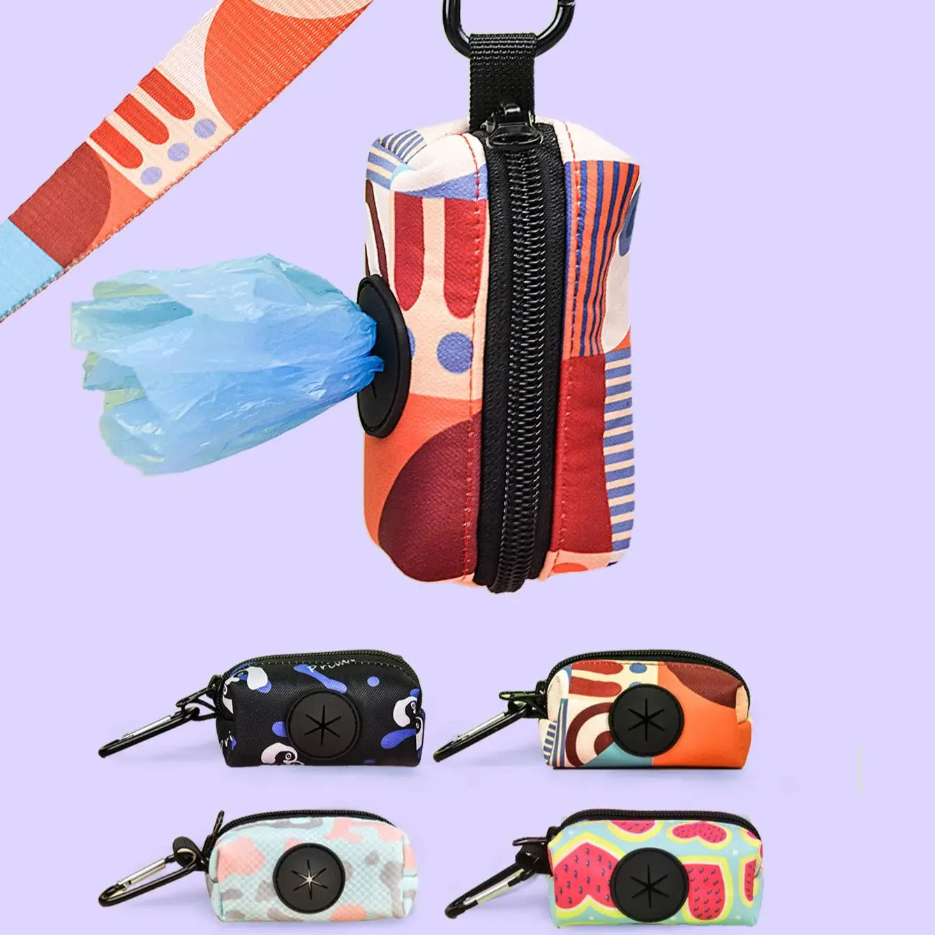 1pc/2pcs Eco-Friendly Dog Poop Bag  Compatible DogLeash Handles  | Easy Cleanup While Walking (no wastebagandleash)